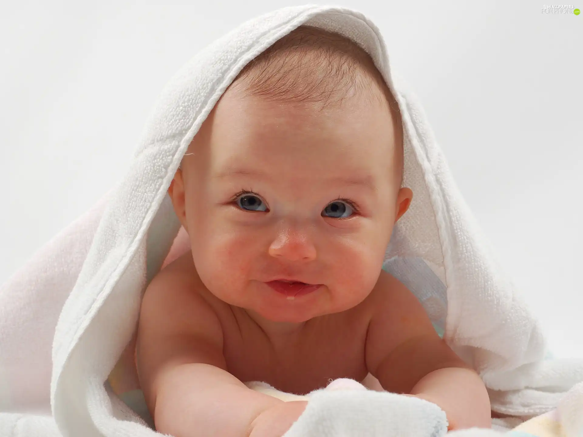 Towel, babe, White