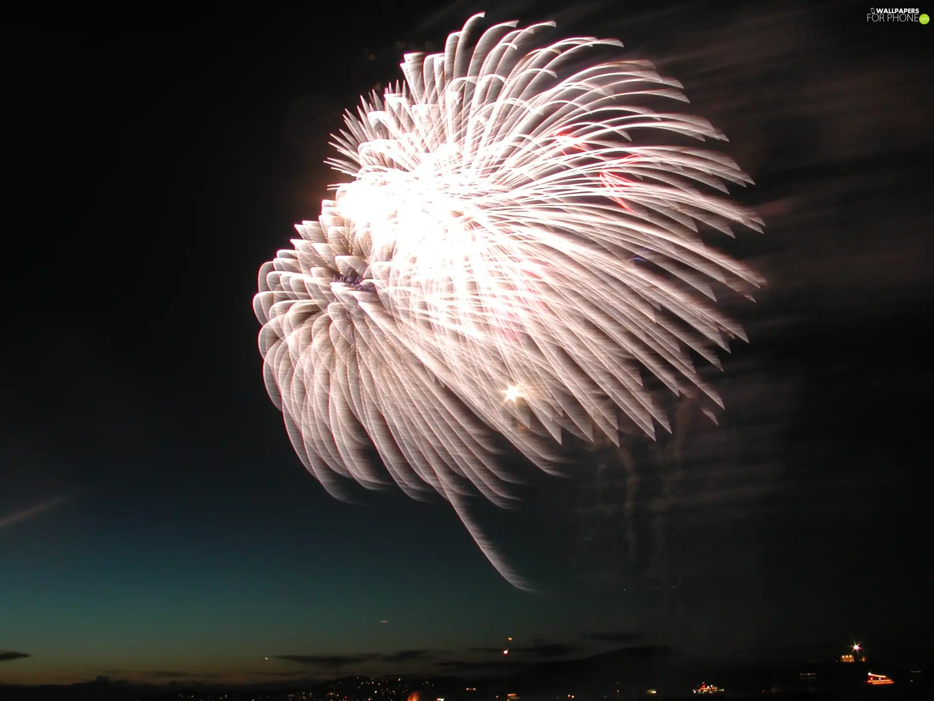 explosion, by, town, firecrackers