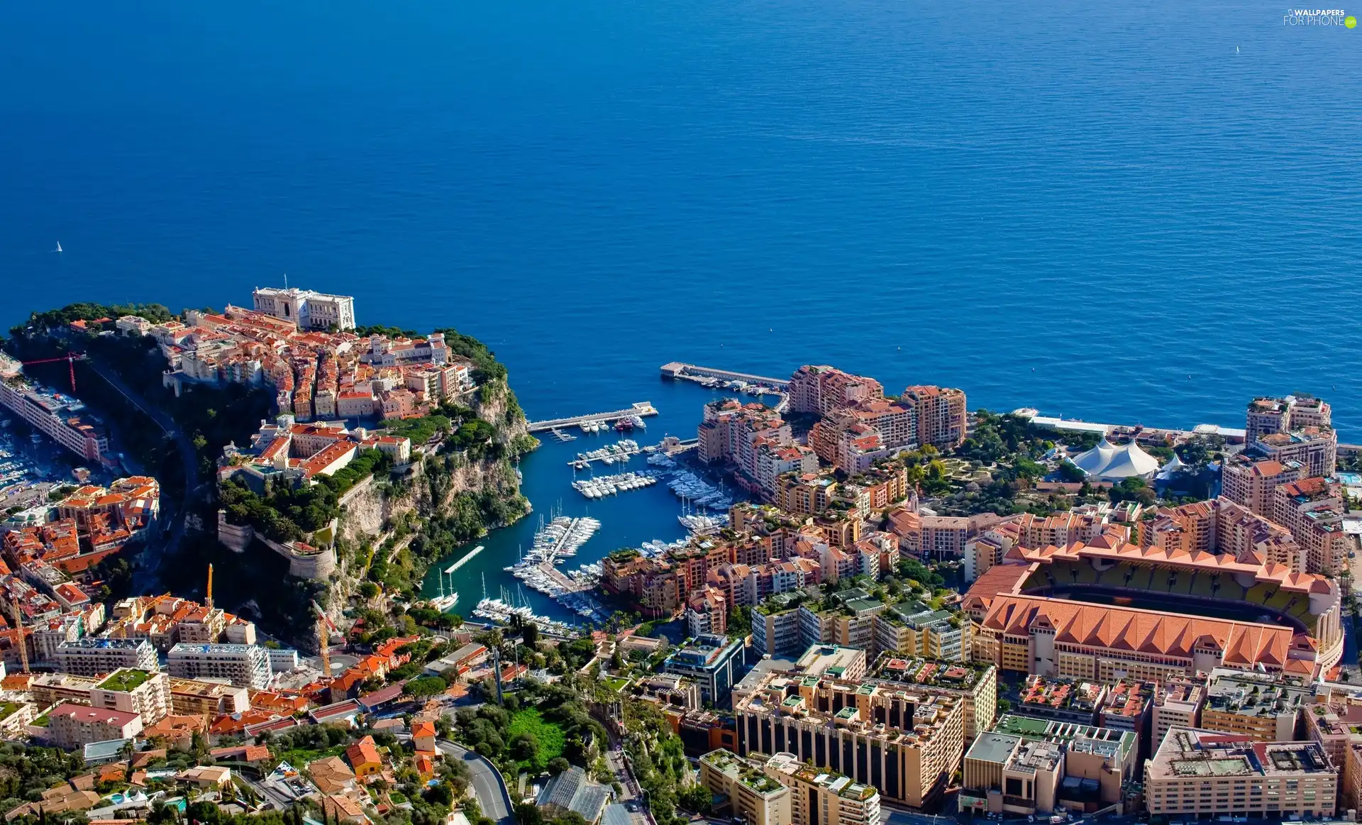 Aerial View, Monaco, Town