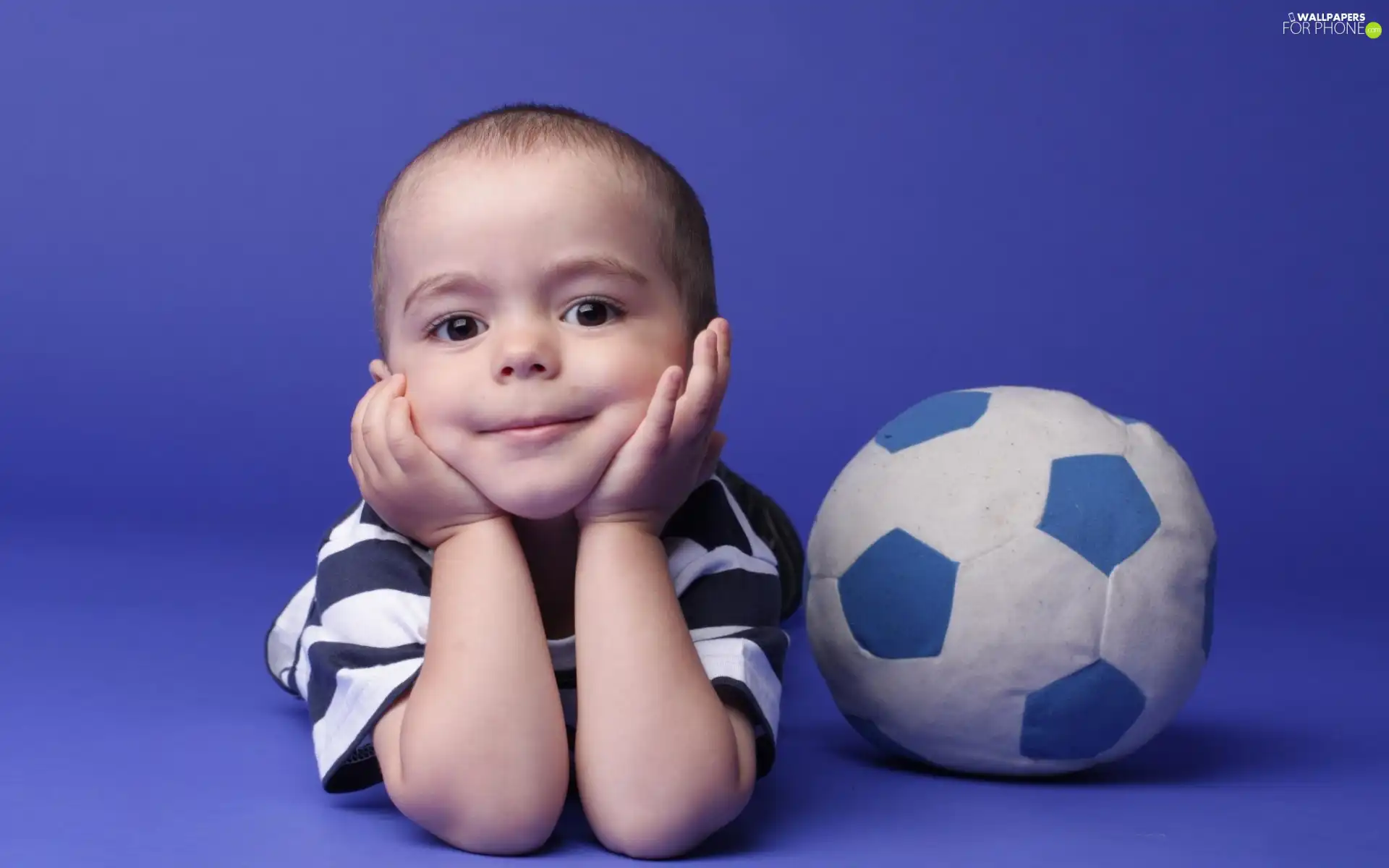 smiling, Ball, toy, boy