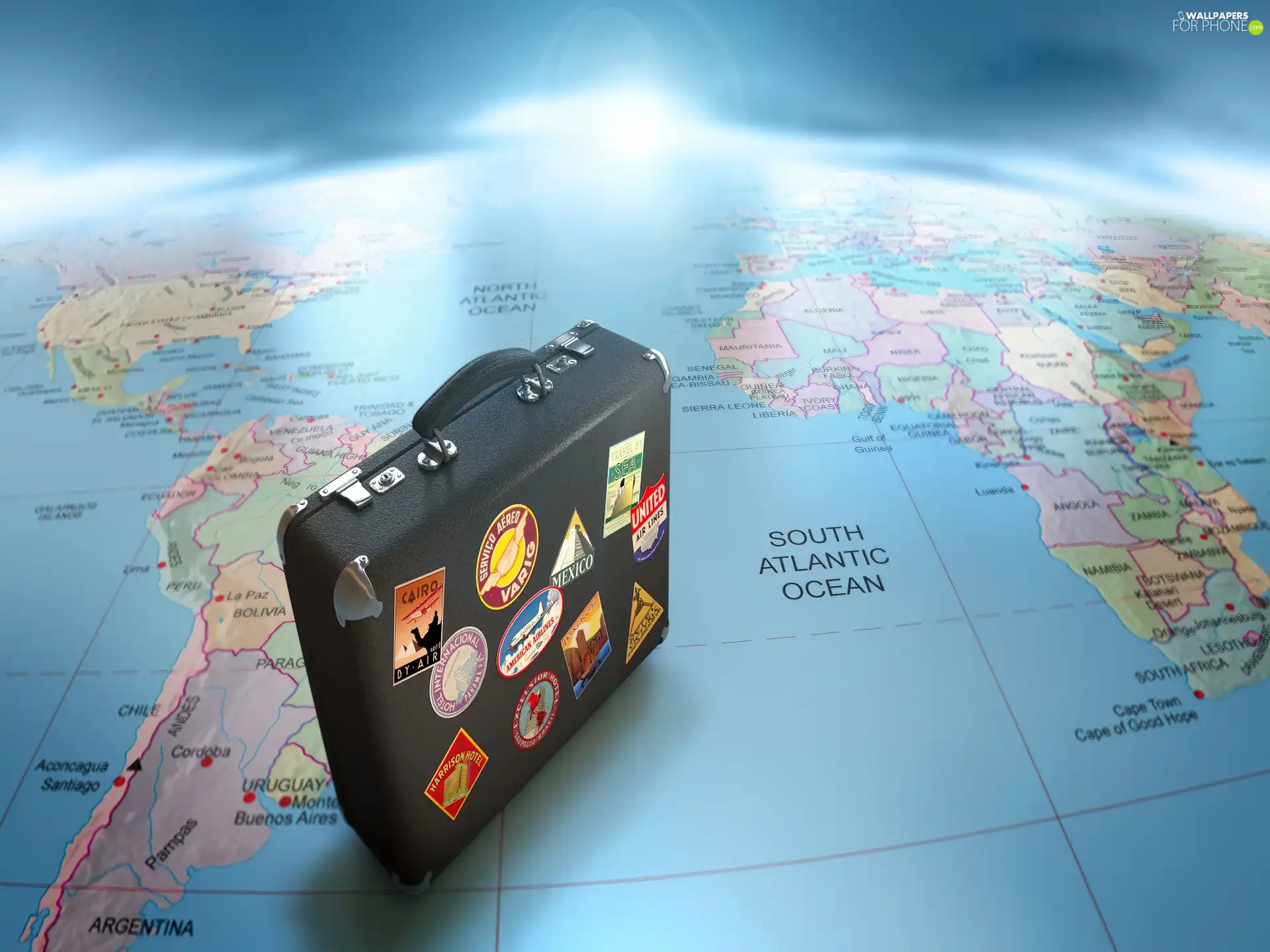 Travel, Map, case