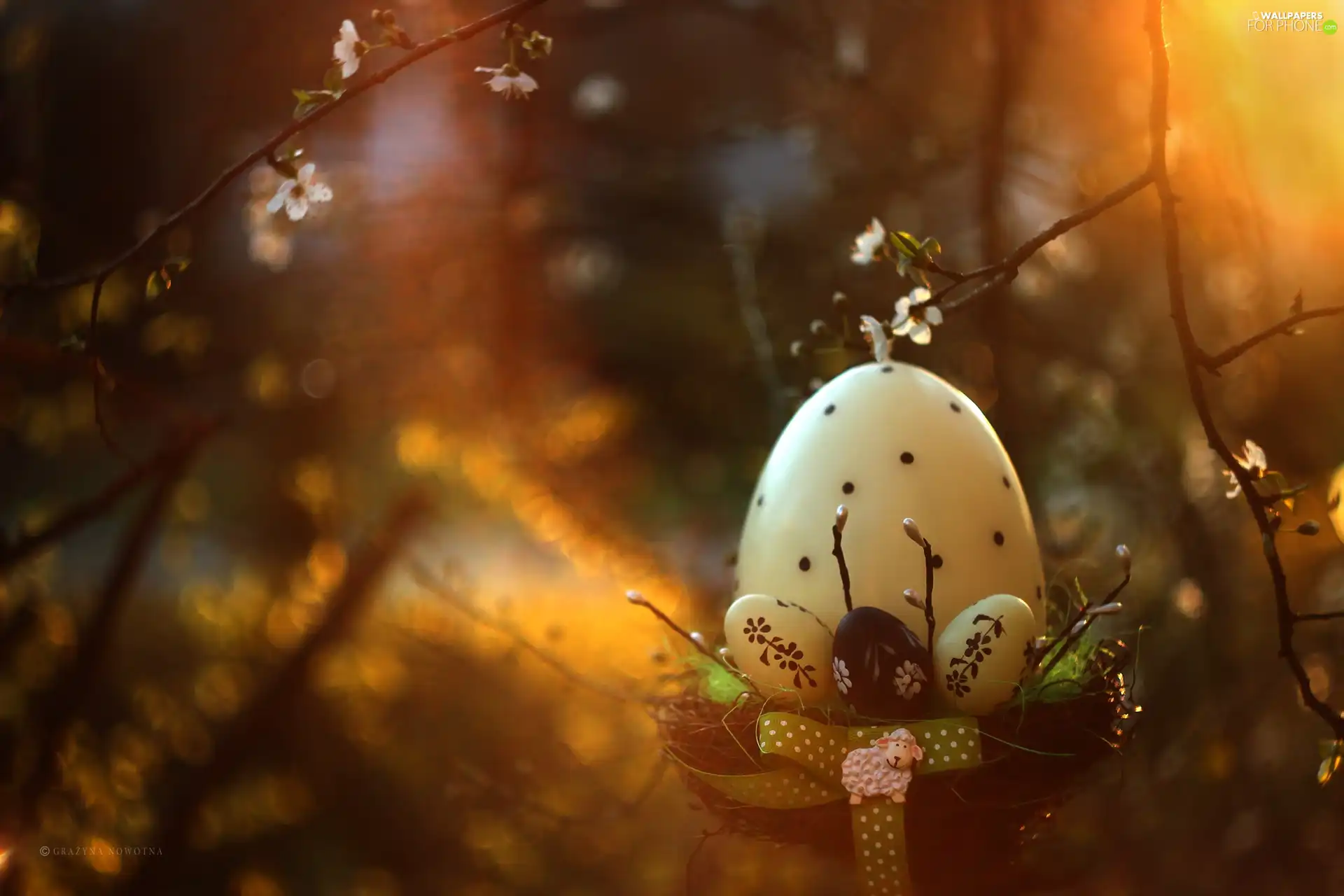 christmas, egg, trees, fruit, headdress, Easter