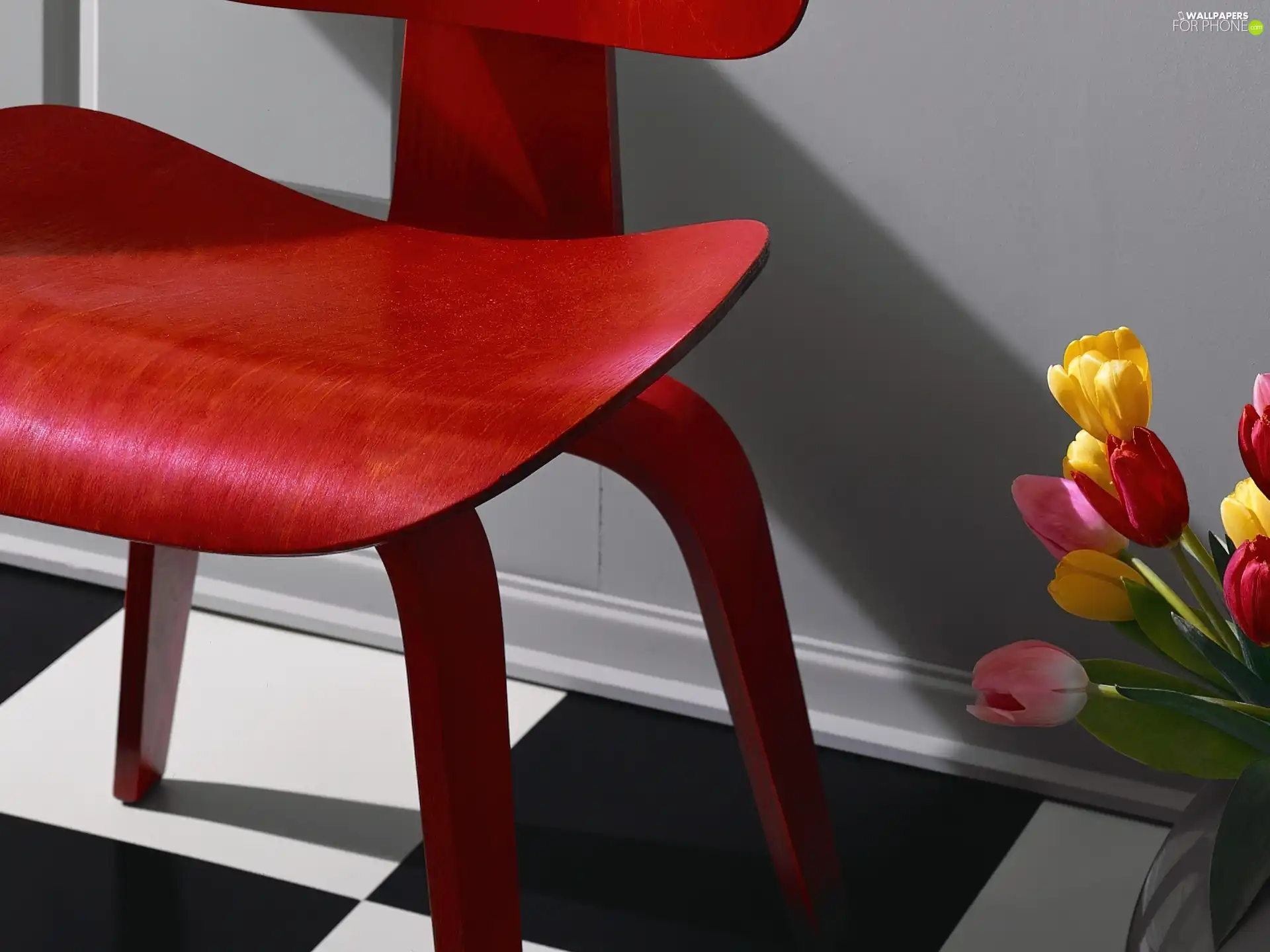Chair, Tulips