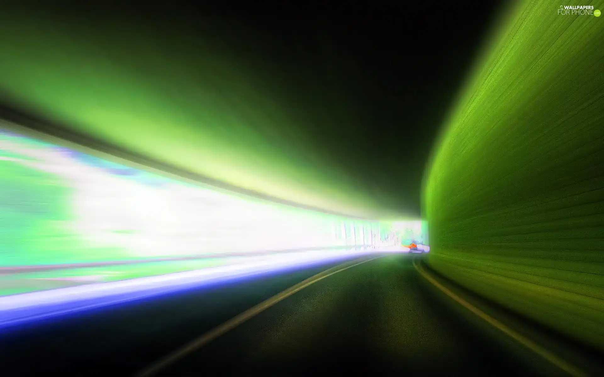 Green, tunnel