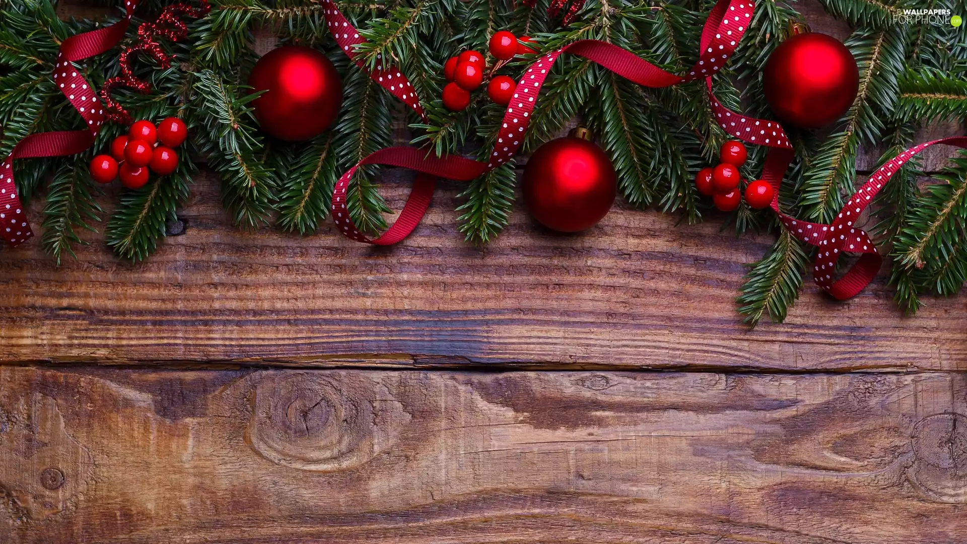 Twigs, spruce, Red, baubles, decoration, Christmas, Ribbons, boarding, blueberries