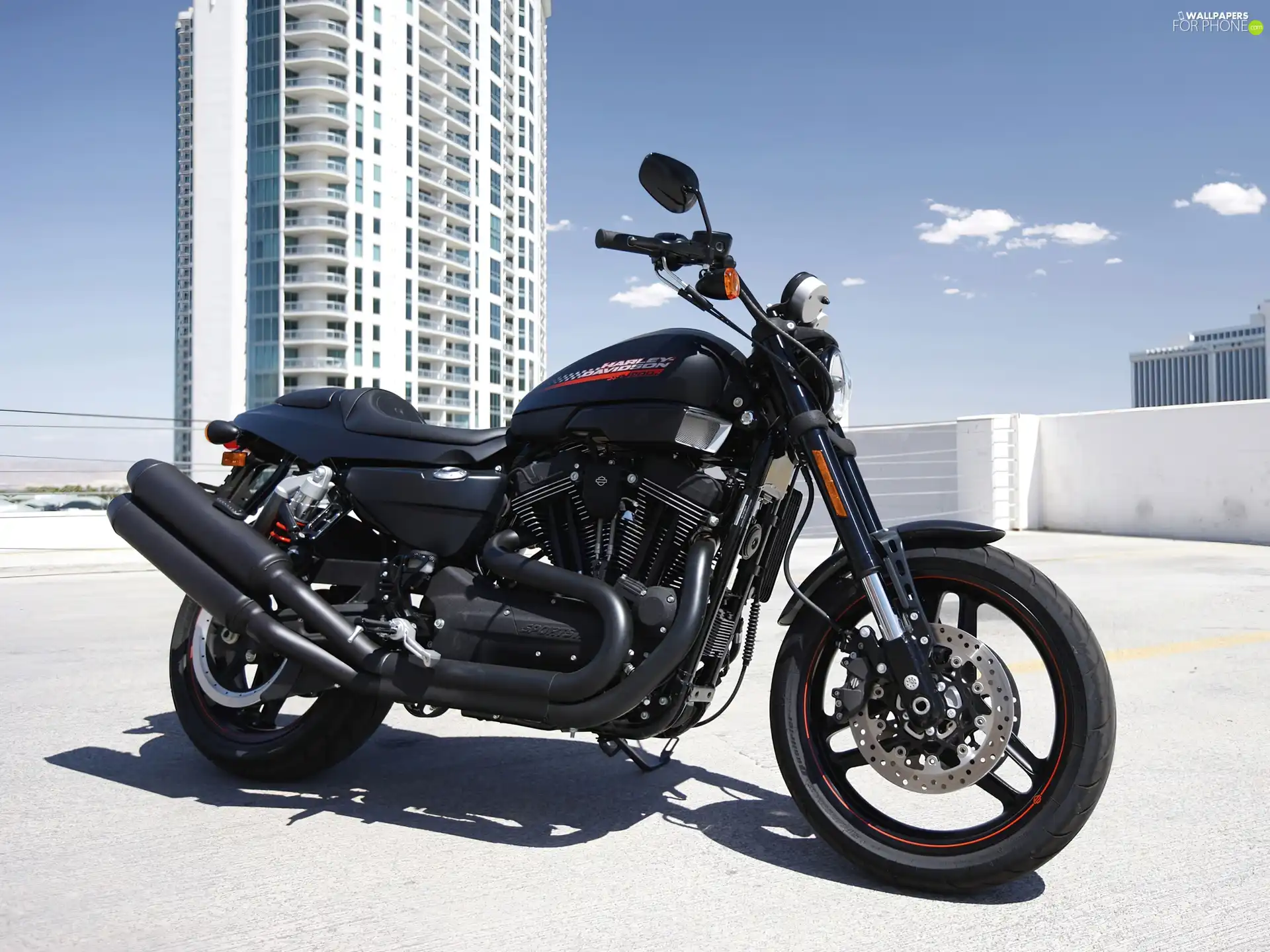 Silencers, Harley Davidson XR1200X, Two cars