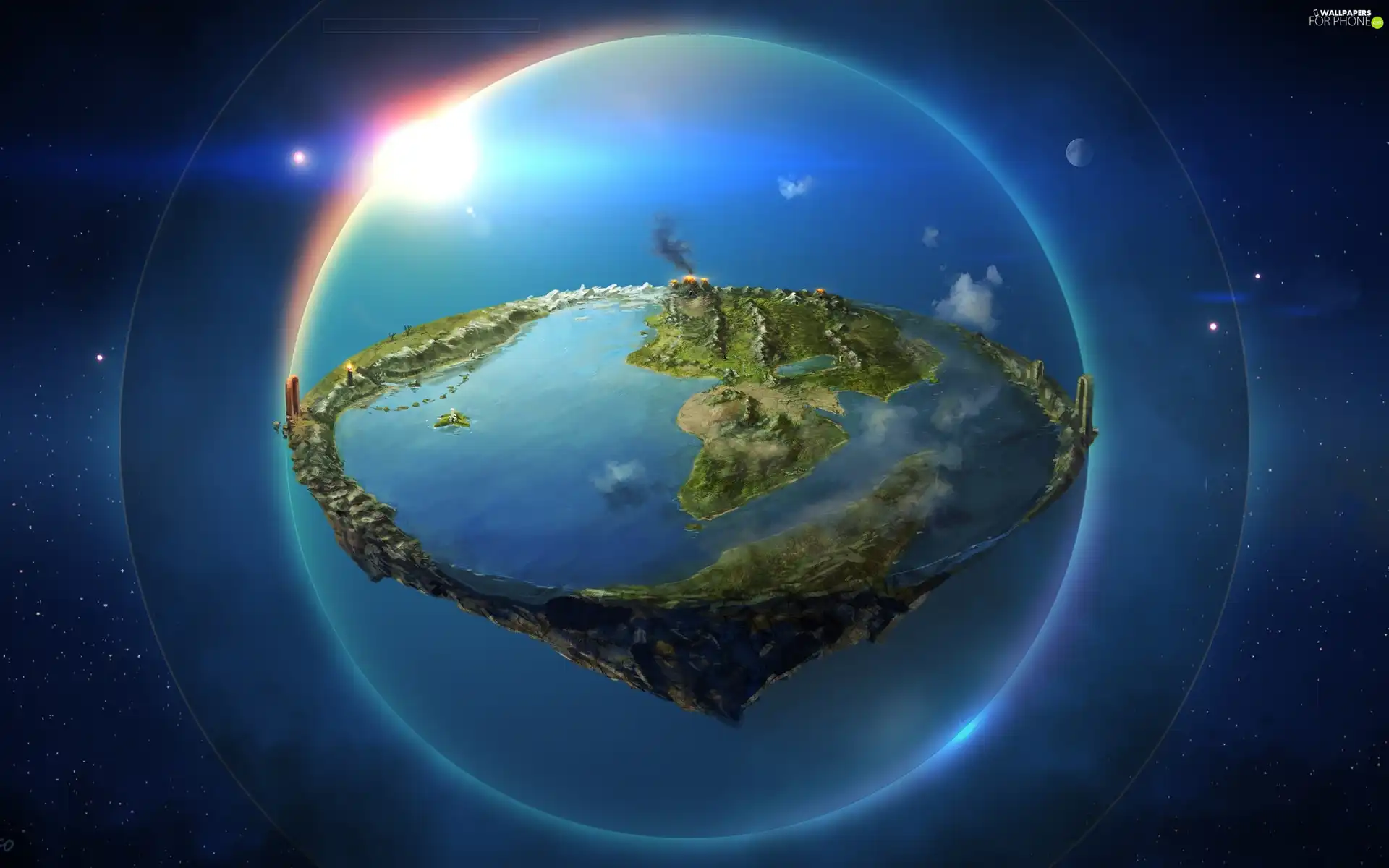Universe, 3D, Planet