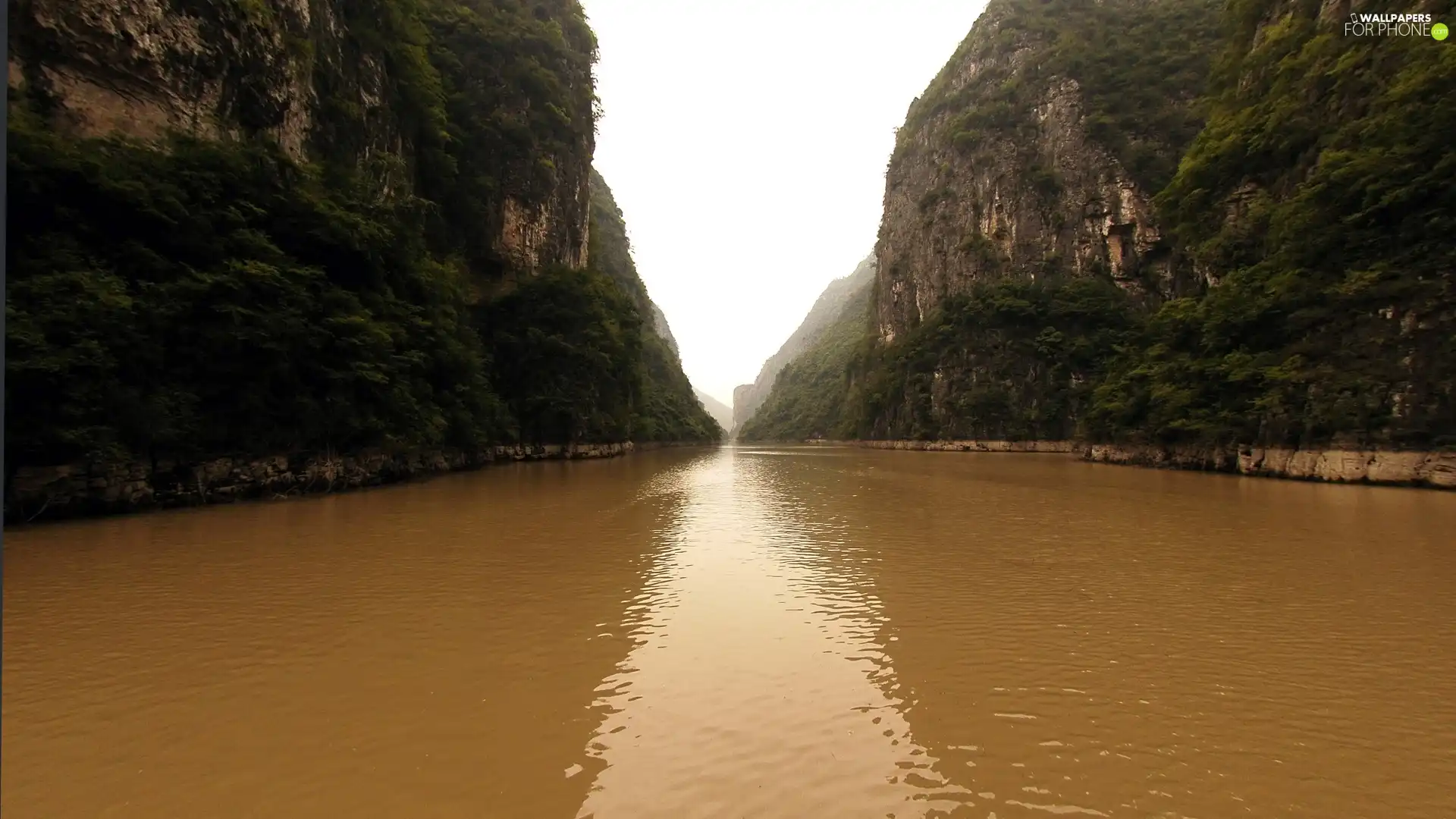 Valley, River, Mountains