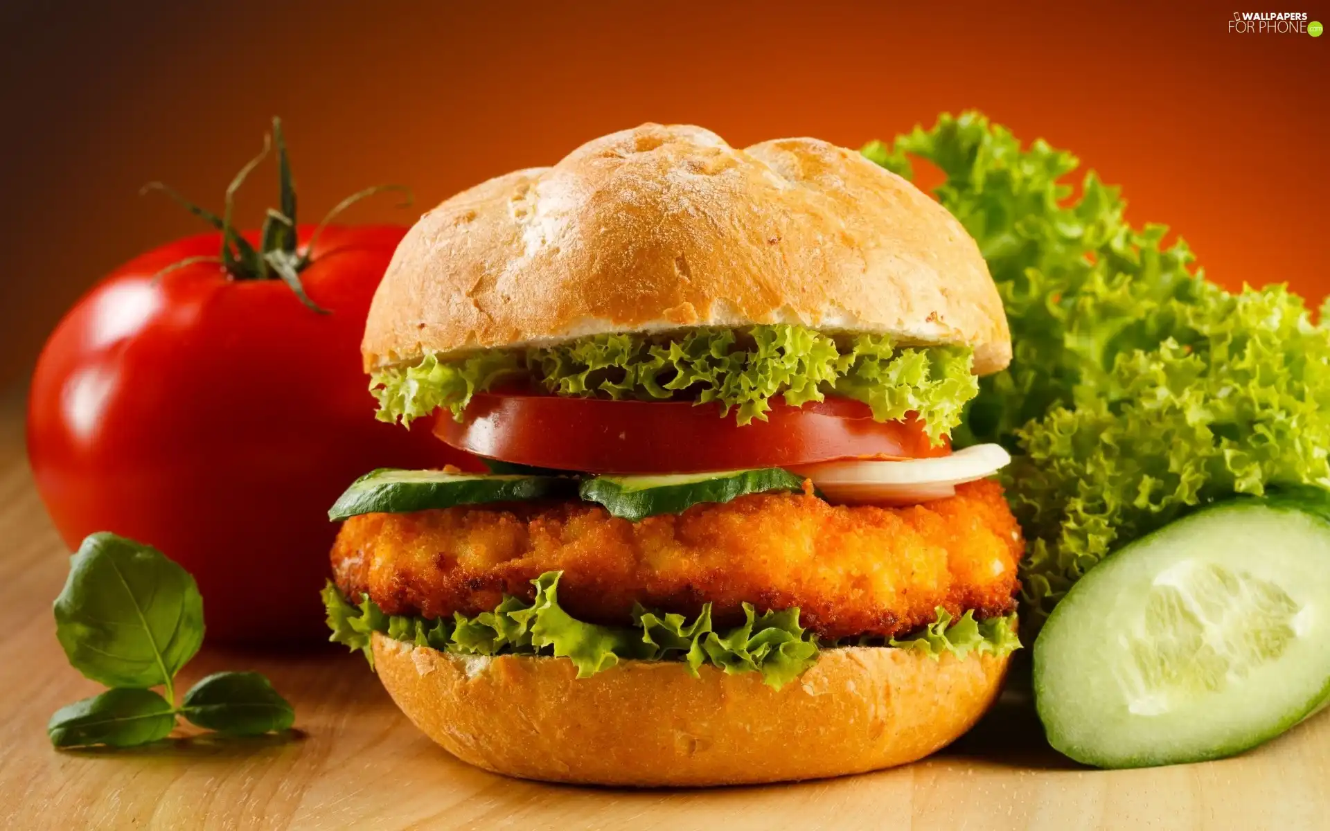 hamburger, vegetables