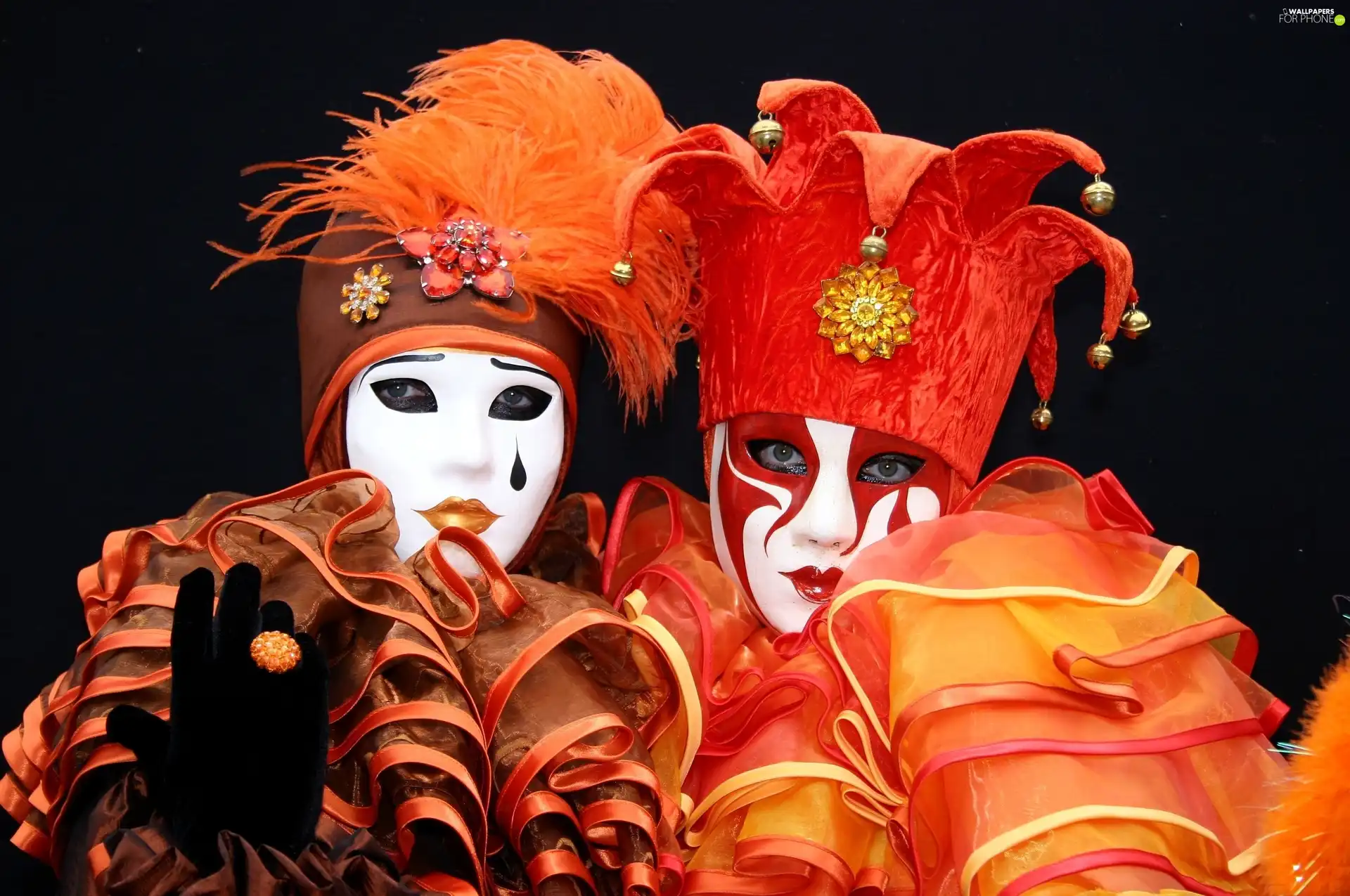 Two, mask, venetian, Womens