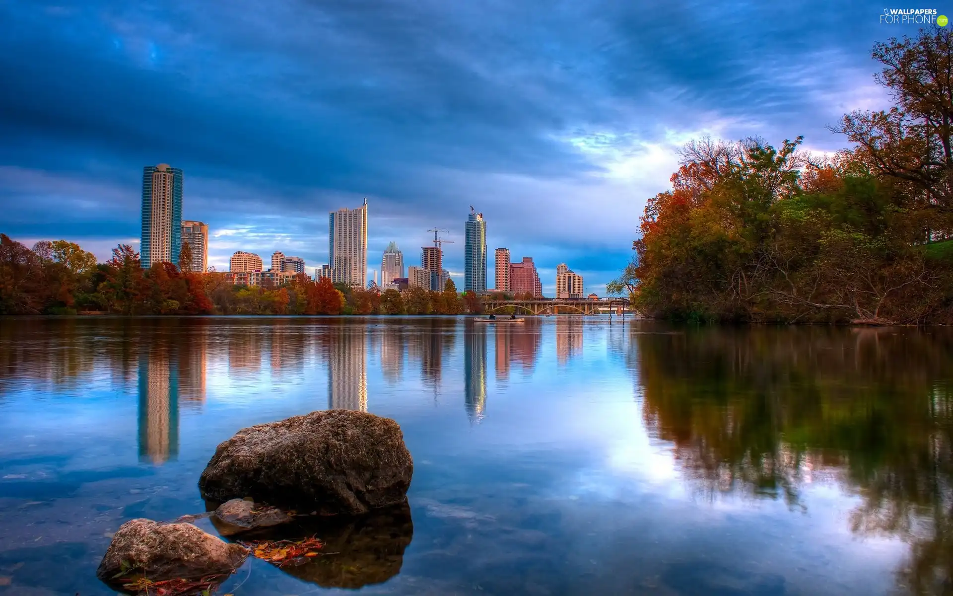 River, trees, viewes, Town