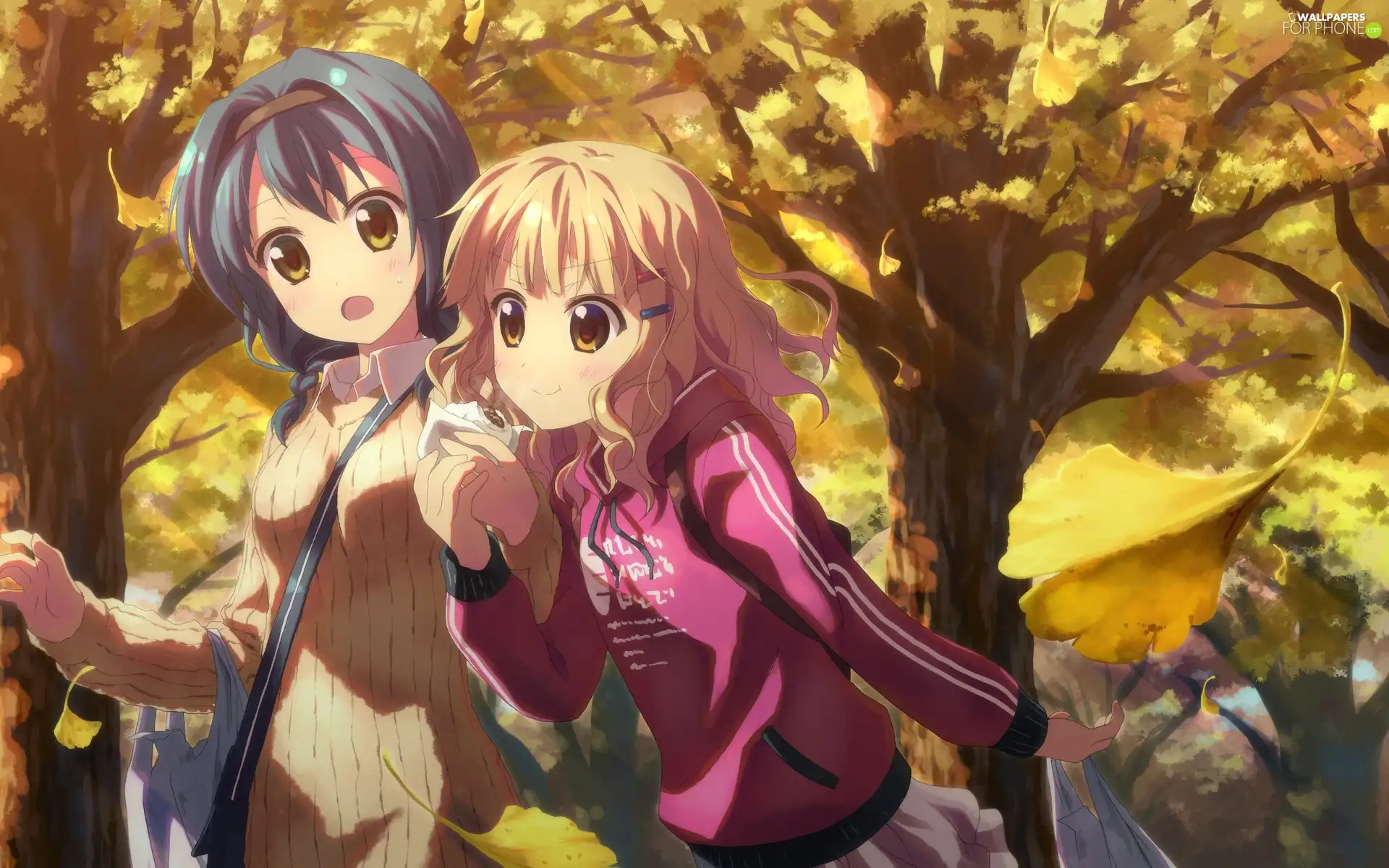 Two, trees, viewes, Girls