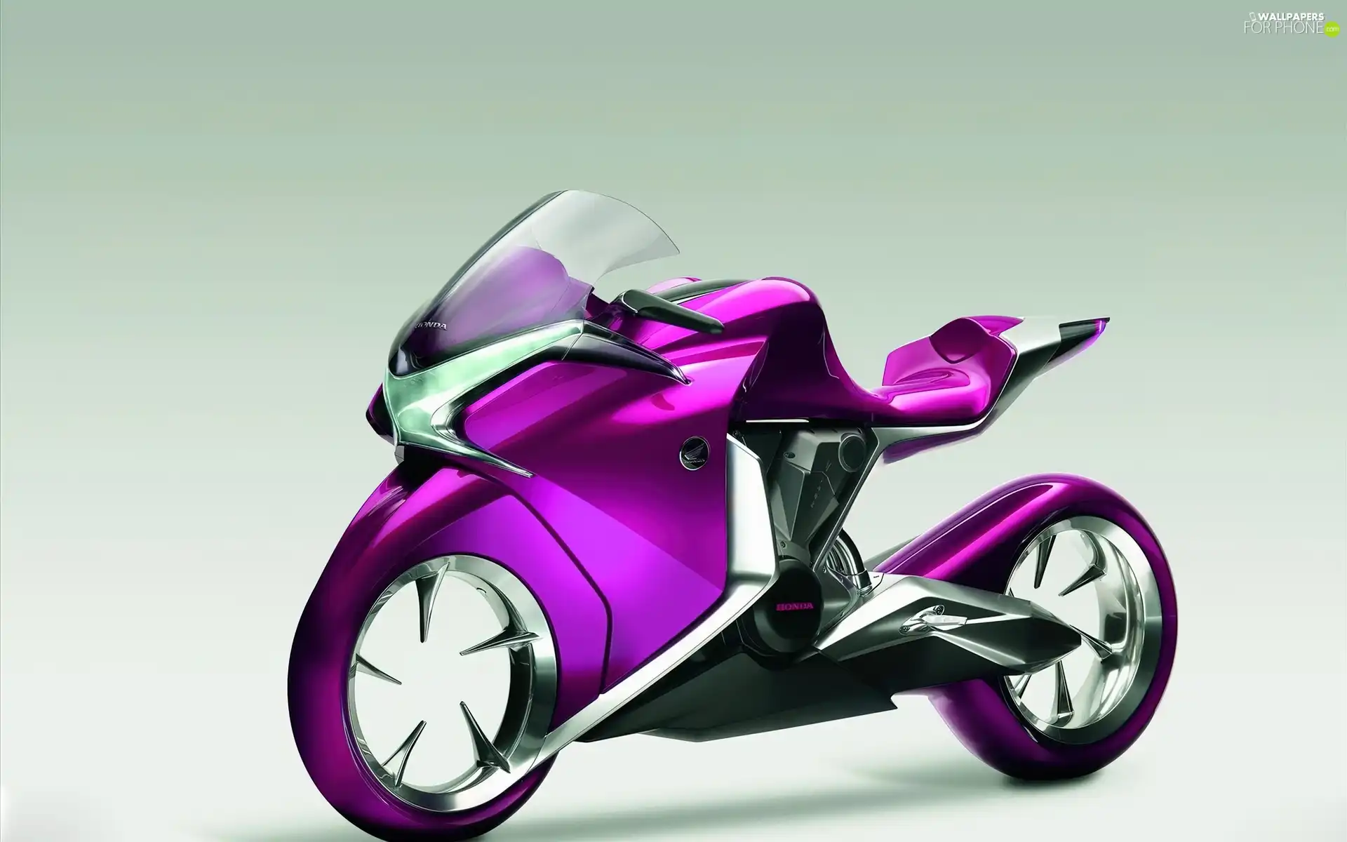 motor-bike, Concept, Violet, Honda V4