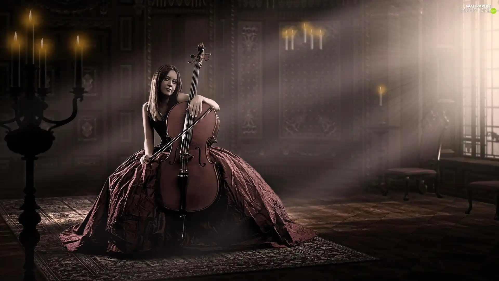 Women, violoncello