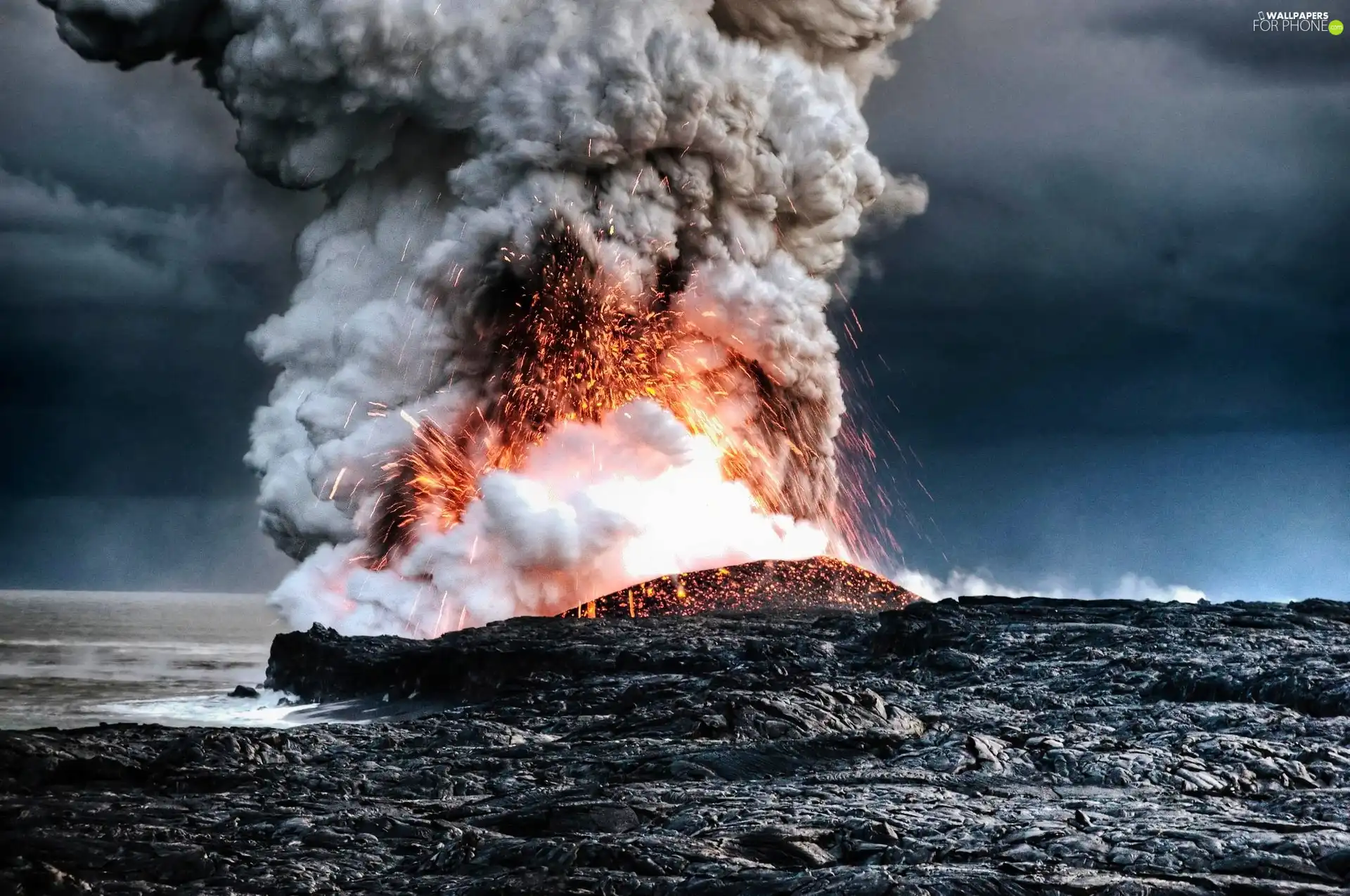 eruption, volcano