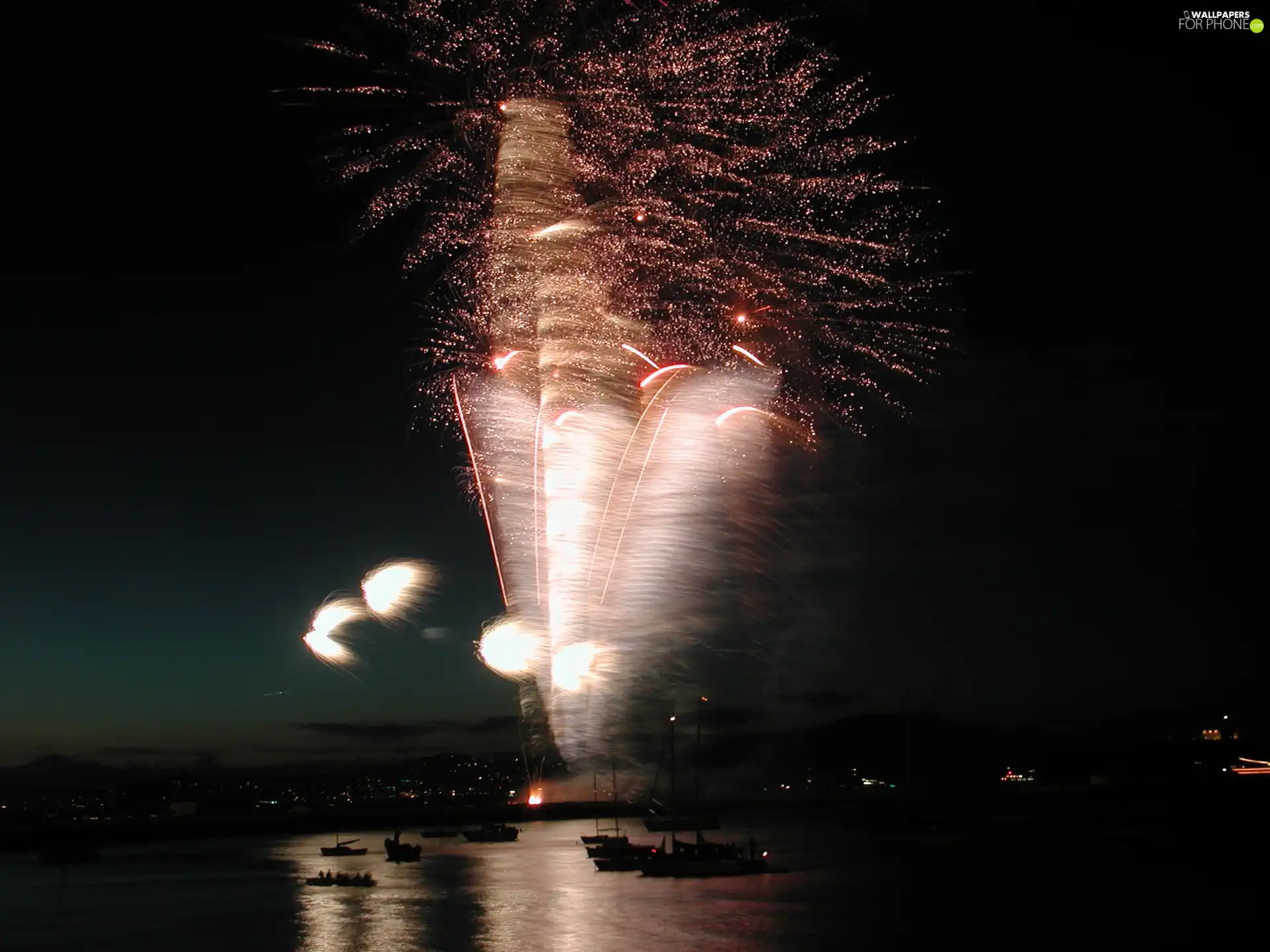 volcano, Gulf, firecrackers