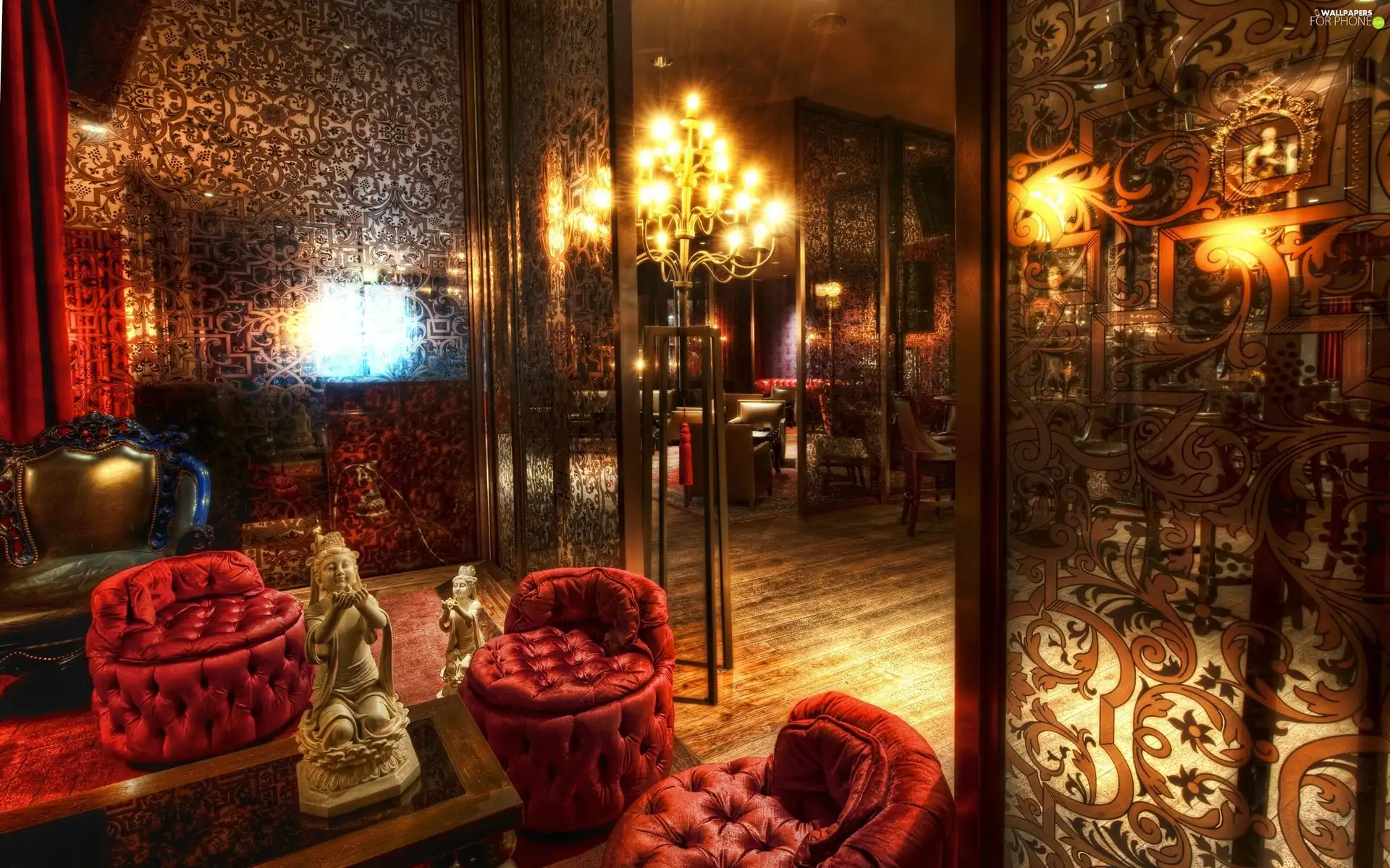 walls, lighting, Seats, Openwork, Rooms