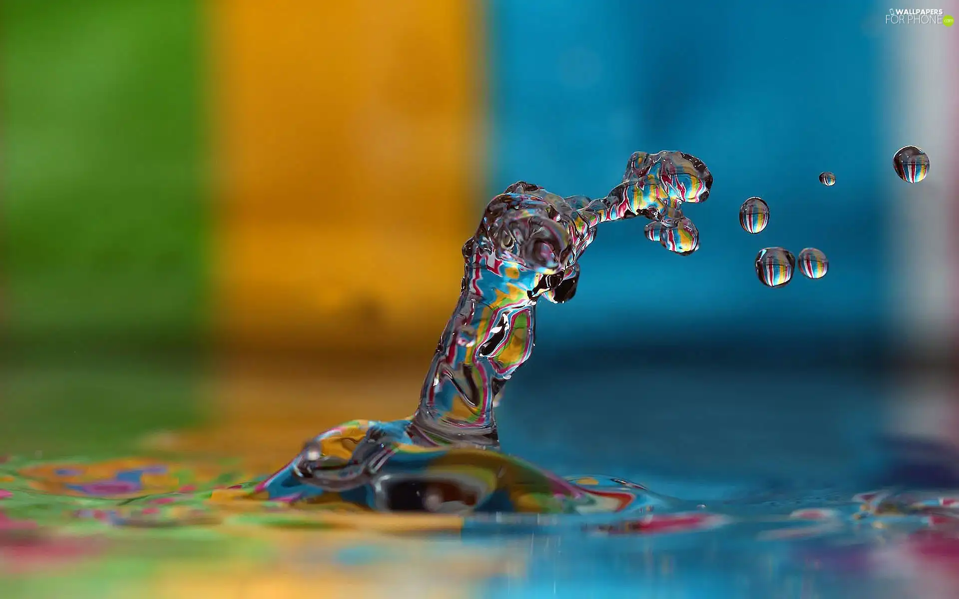 drops, water