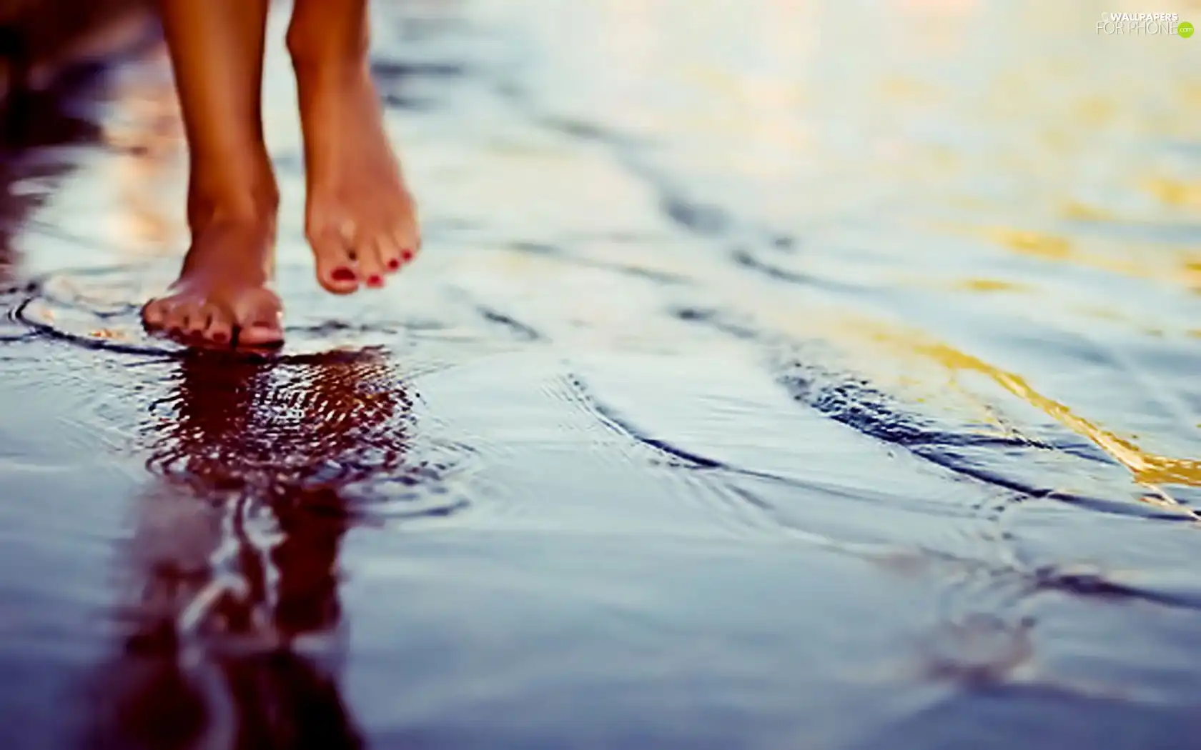 water, Women, Foot