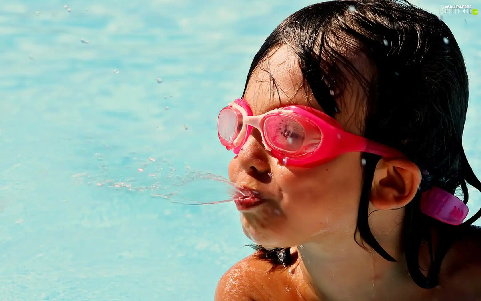 water, Kid, Glasses