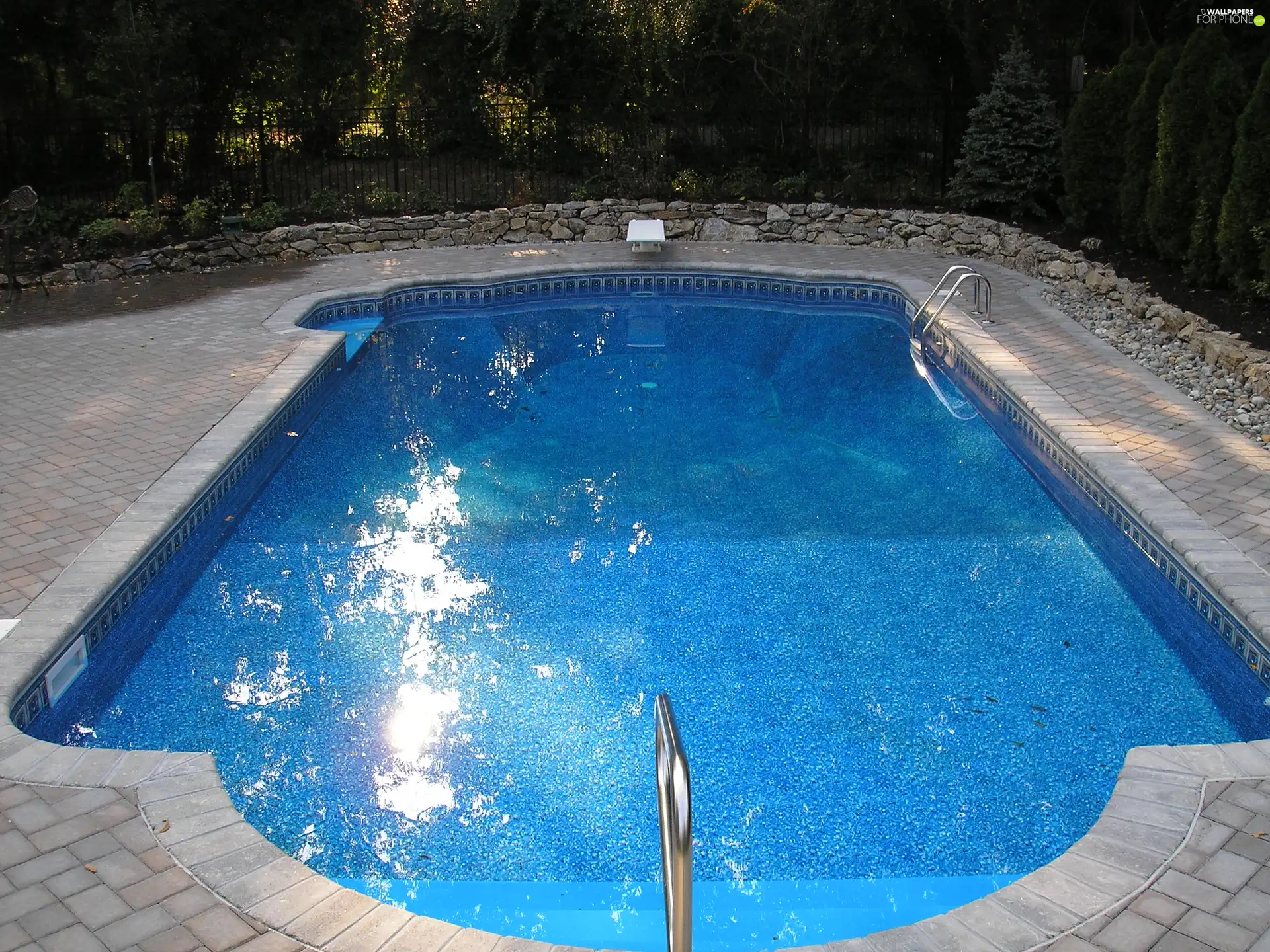 Pool, blue, water, Pure