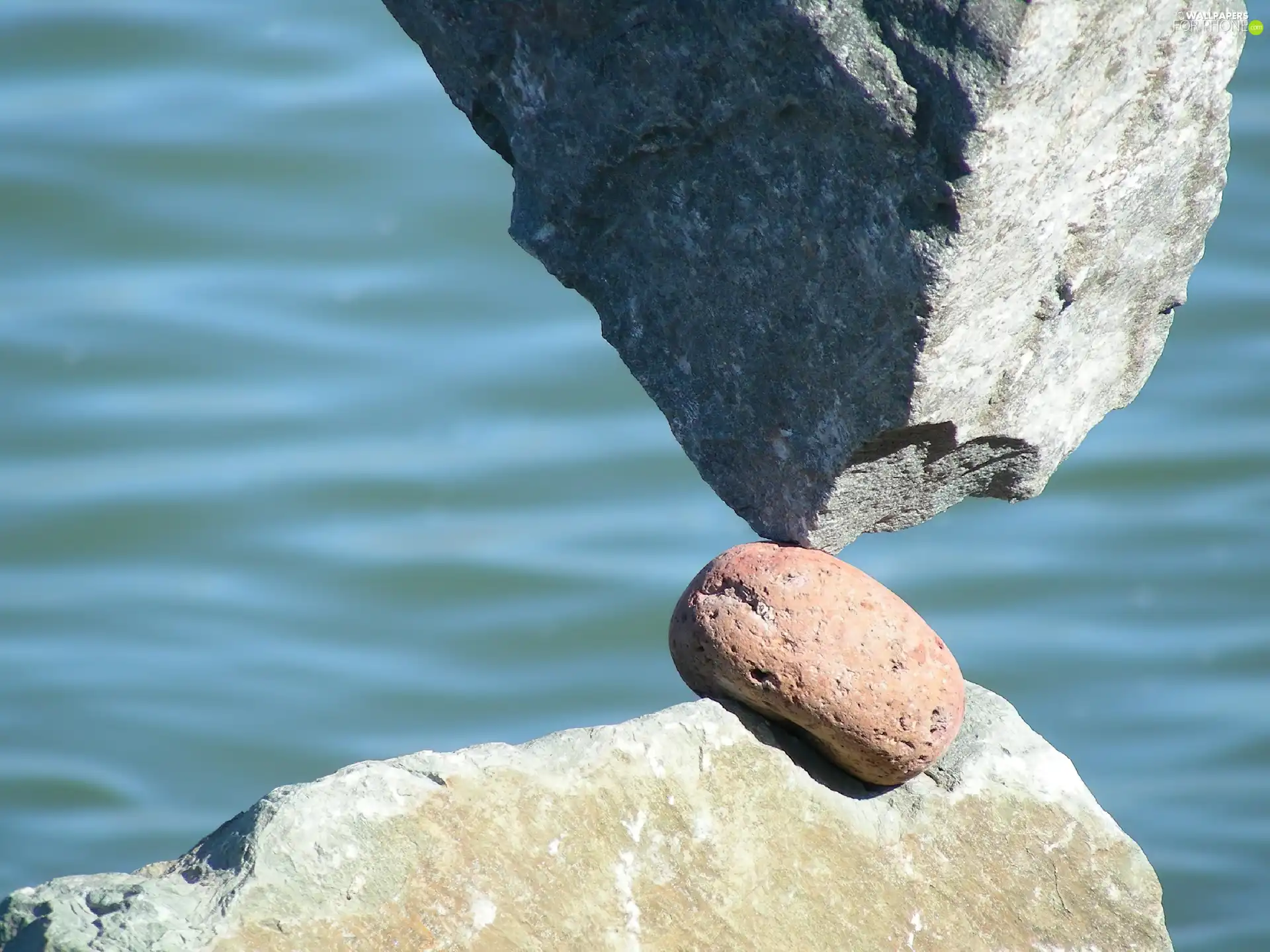Stone, water