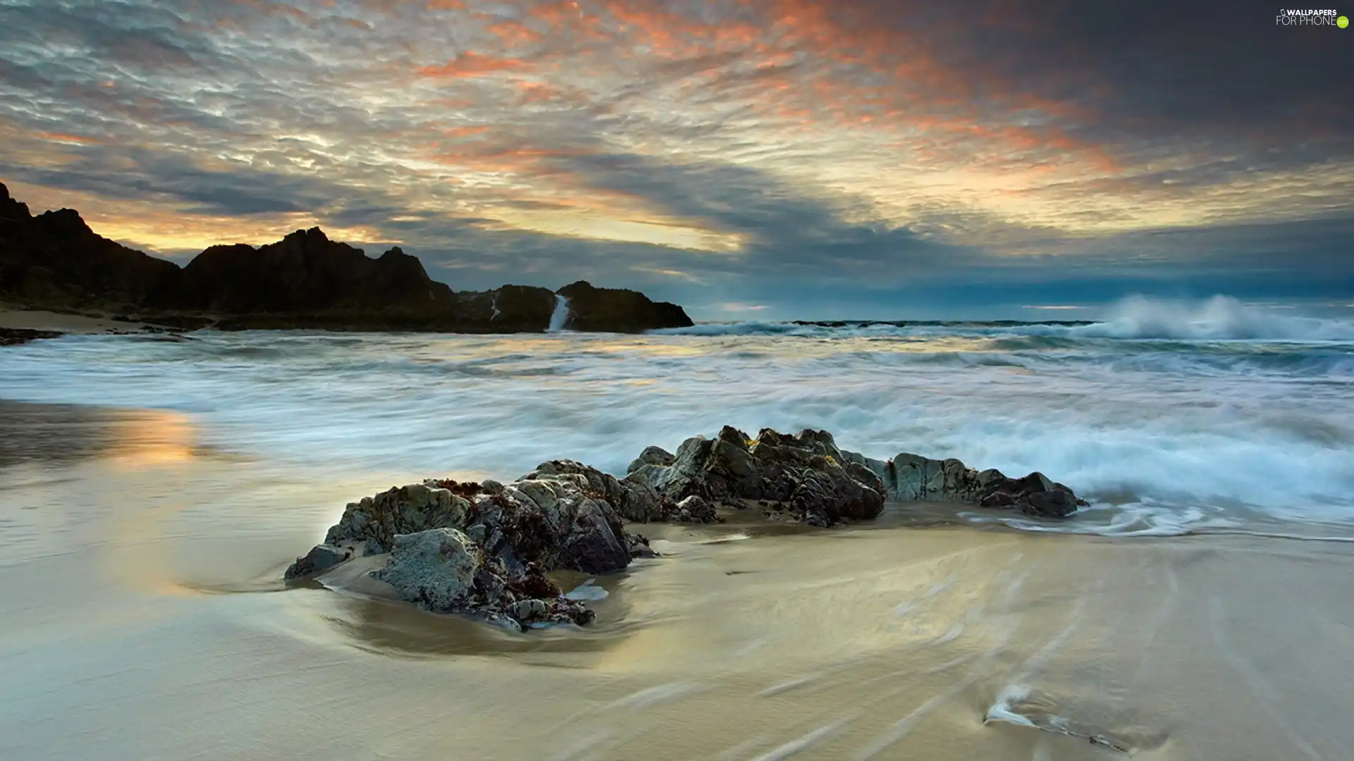 Waves, sea, rocks