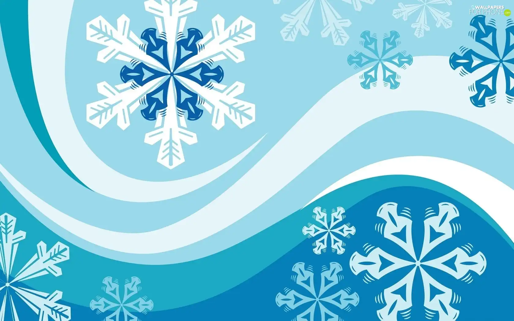 Waves, flakes, Snow