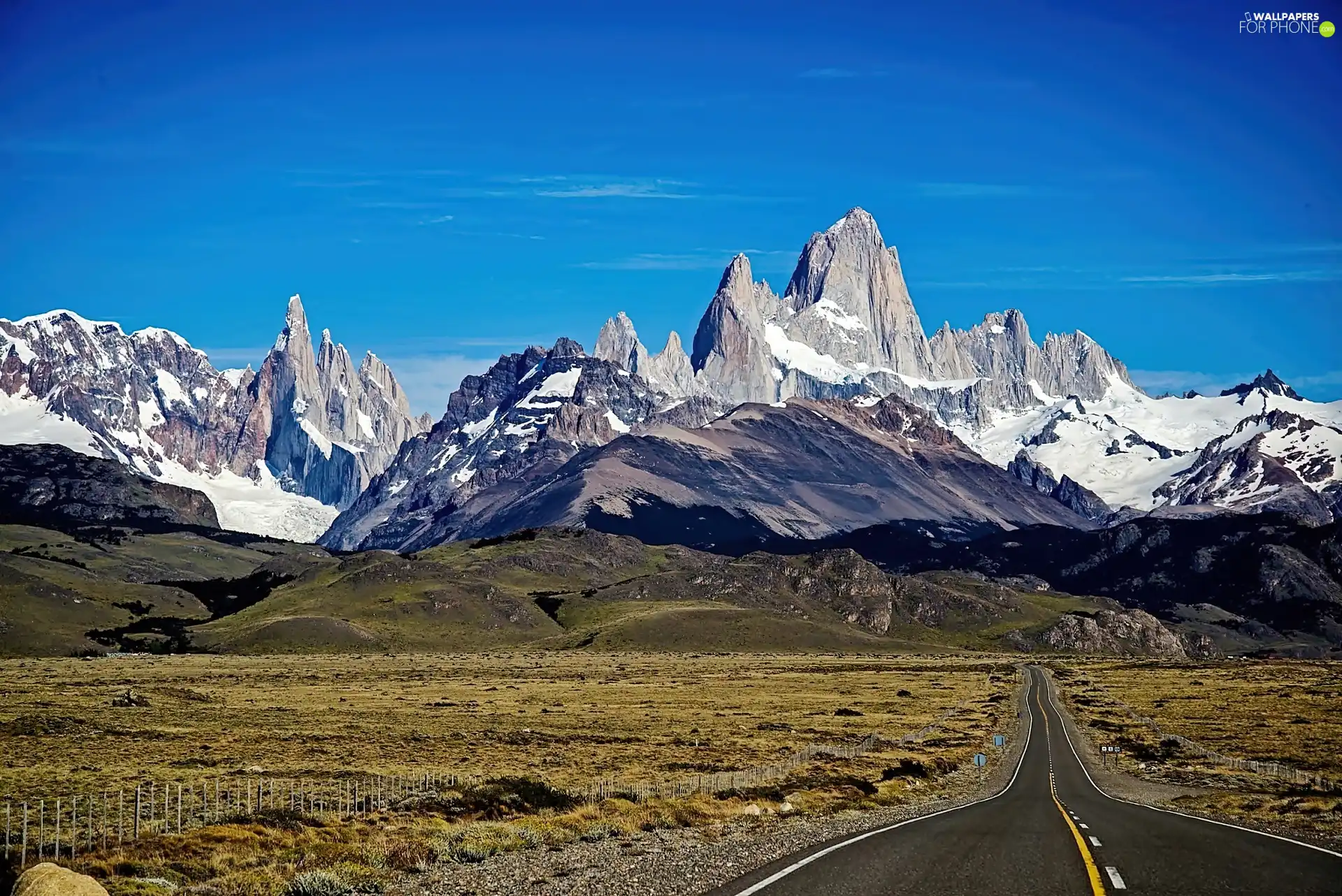 Way, Patagonia, Fitz Roy, plain, mountains