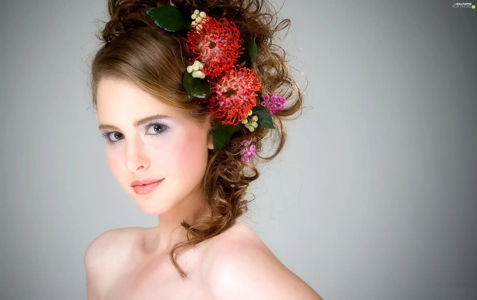 We, hair, Women, Flowers, Beauty