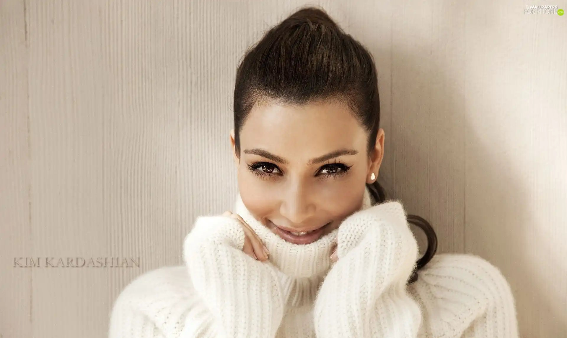 Sweater, Kim Kardashian, White
