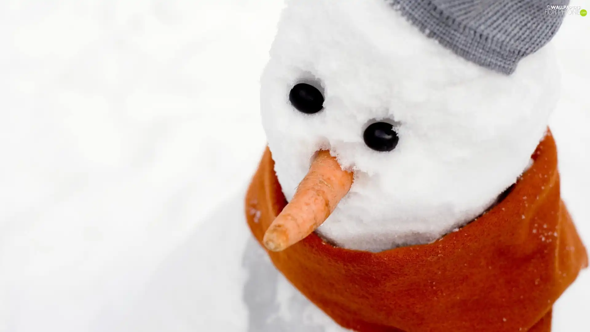winter, Snowman, snow