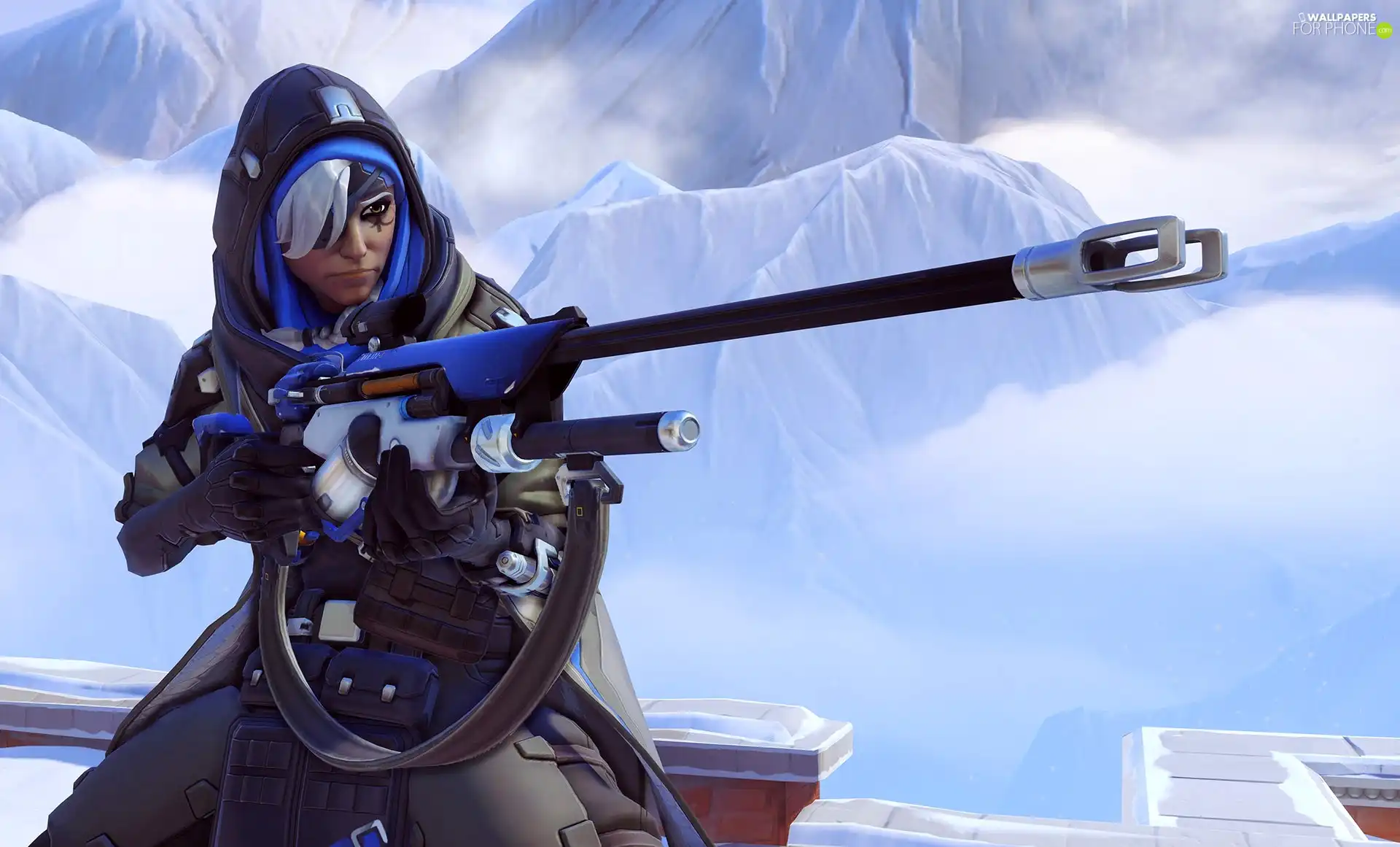 Women, Ana, Overwatch, brave, game