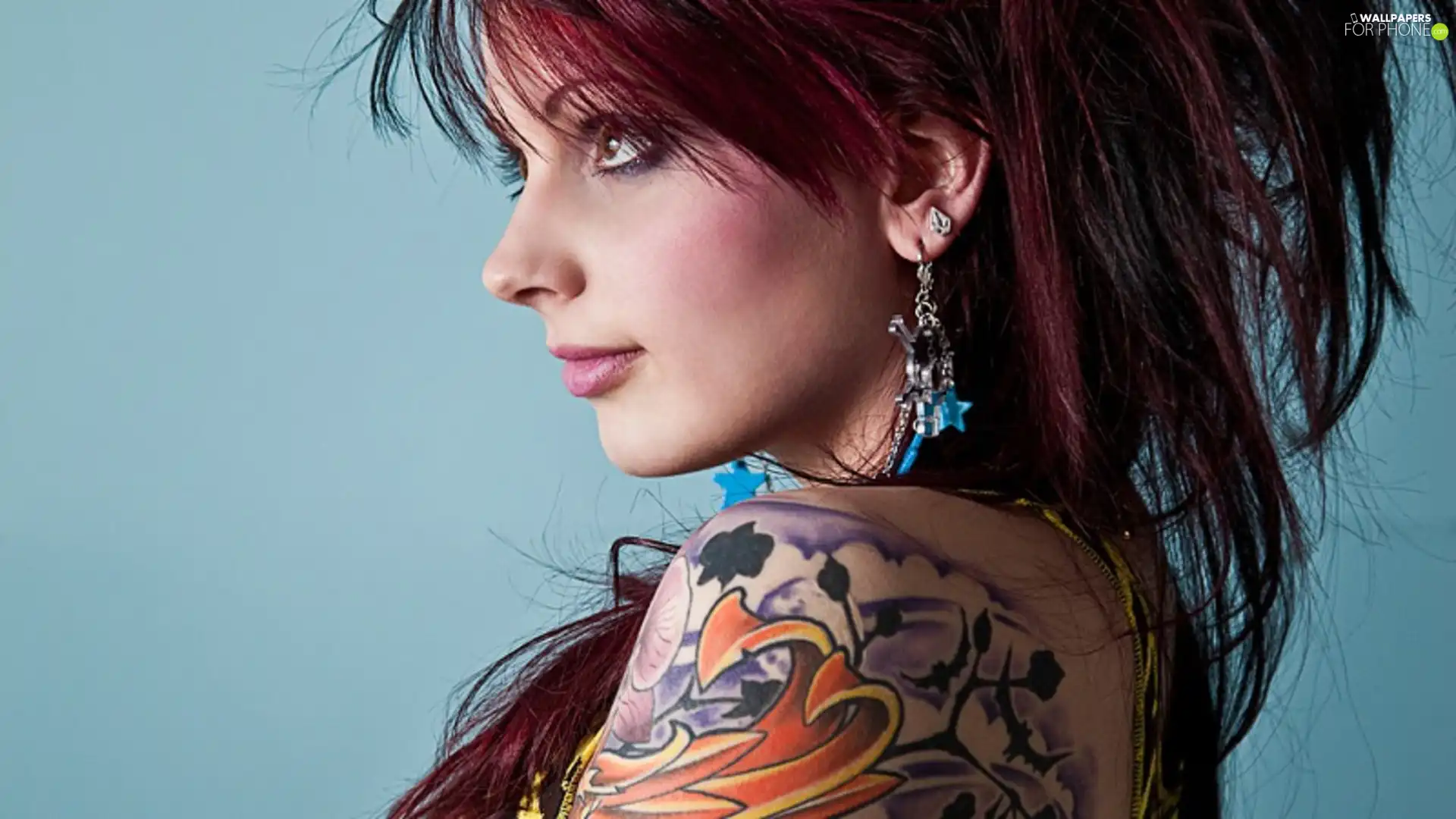 ear-ring, tattooed, Women