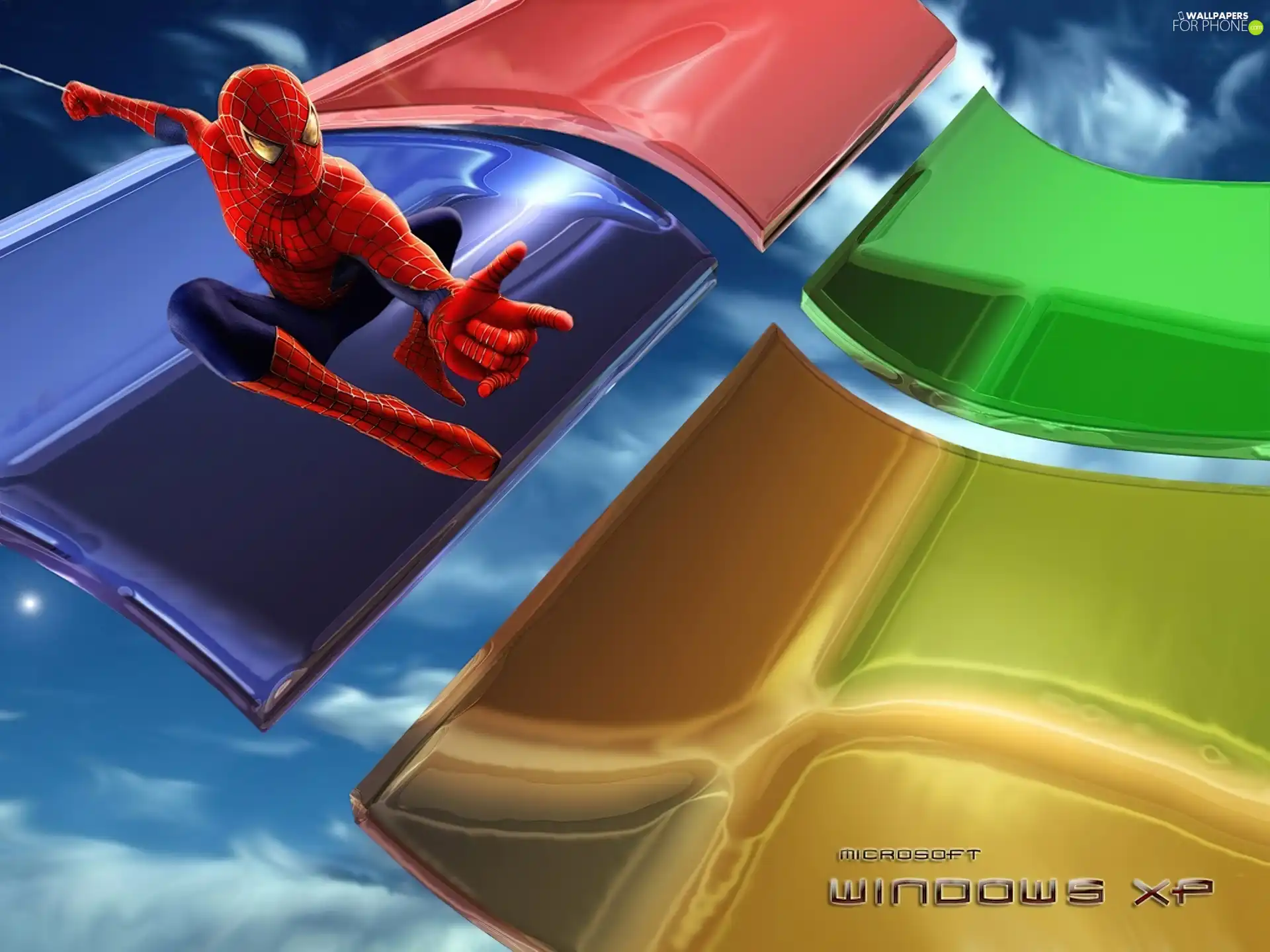 XP, Spiderman, operating, windows, system