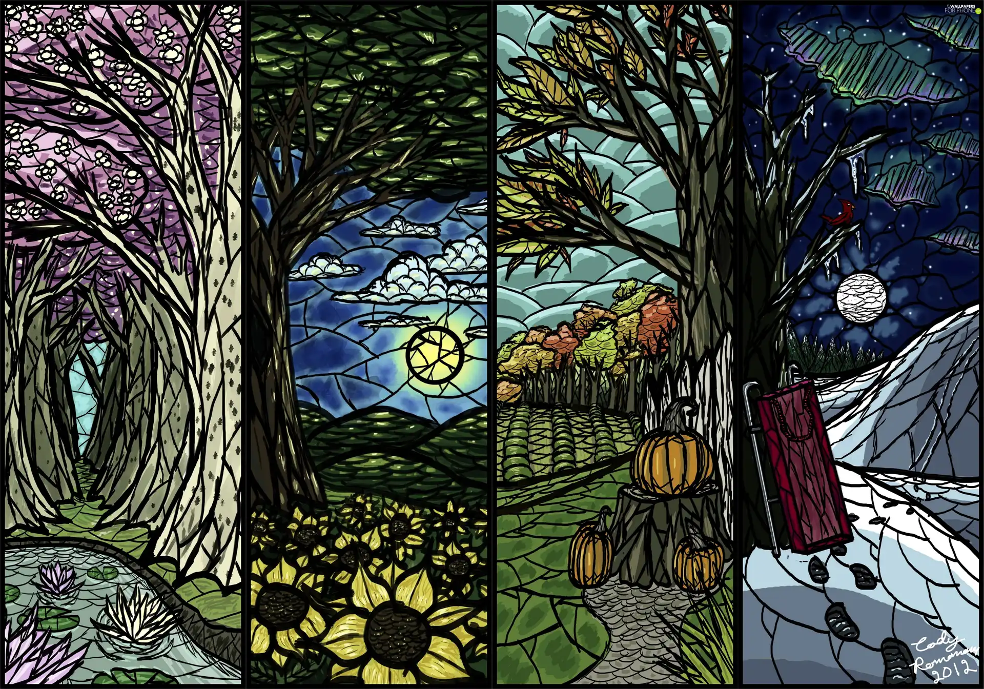 year, Drawing, Seasons